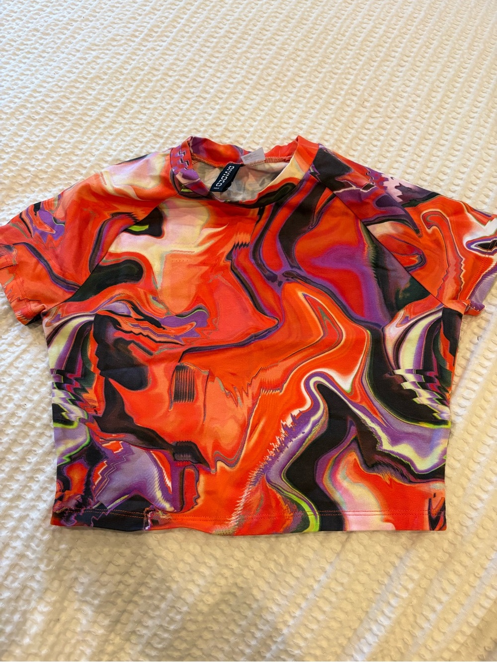 H&M Trippy Festival Crop Top